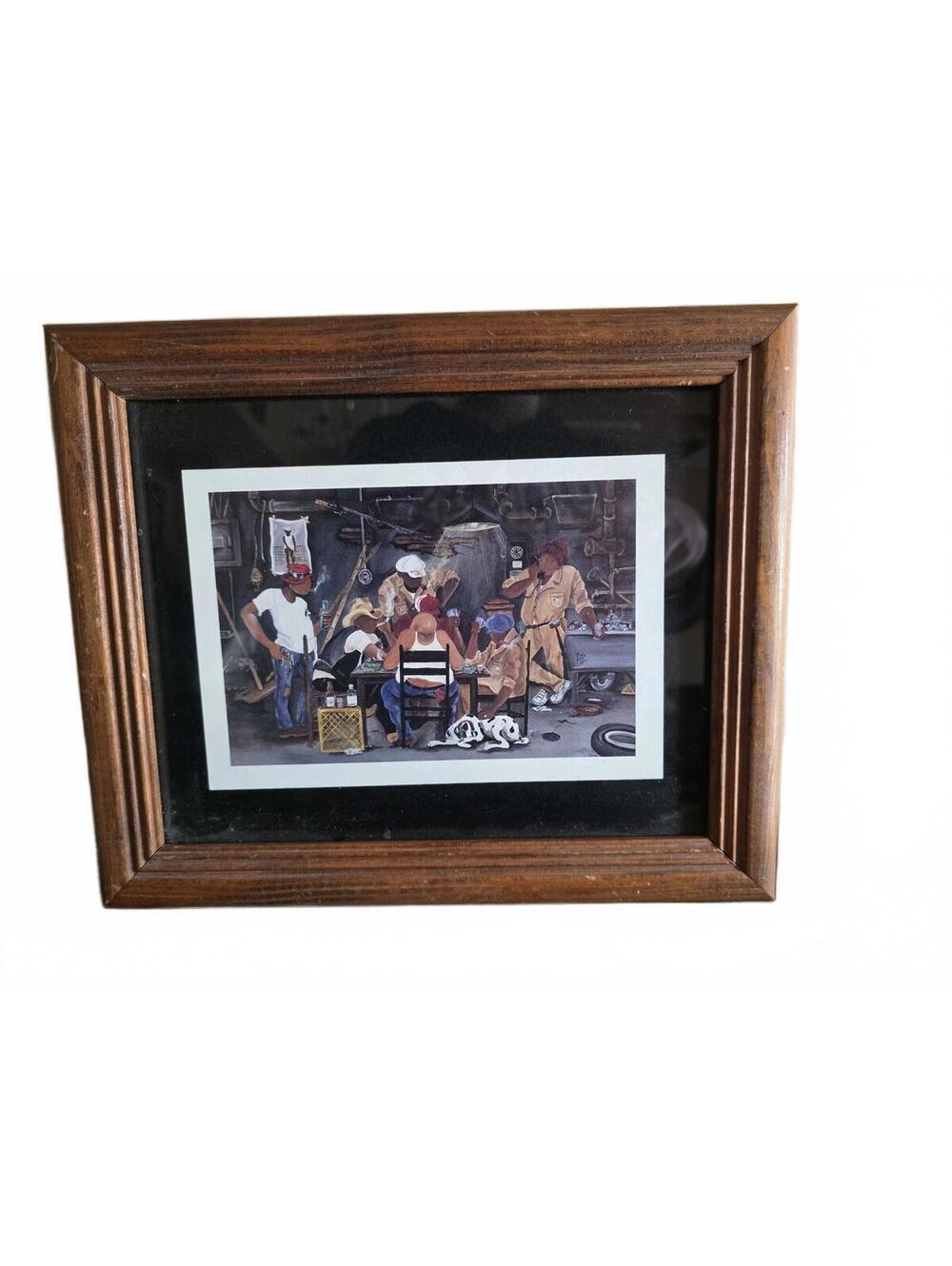 Annie Lee Al Aint Here Framed Print Garage Cards Scene Art